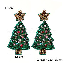 Weihnachtsbaum-Ohrstecker aus Filzstoff&nbsp;FS-WG8B689-01