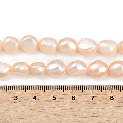 Fili di perle di perle d'acqua dolce coltivate naturali&nbsp;PEAR-P064-20K-04C-02