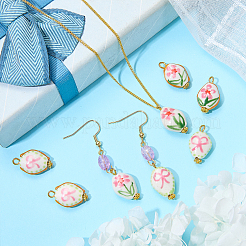 8 pendentif en porcelaine fait main&nbsp;PALLOY-SW00139