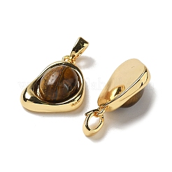 Pendentifs en forme de larme en oeil de tigre naturel&nbsp;KK-R210-28G