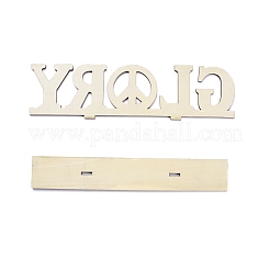 Desktop-Ornament aus natürlichem Holz&nbsp;DJEW-C007-04