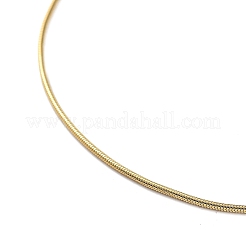 PVD-Vakuum-Beschichtung 304 Edelstahl Runde Schlangenkette Halskette mit Karabinerverschlüssen&nbsp;STAS-P045-11G-A
