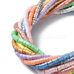 10 Stränge 10 Farben handgemachte Fimo Perlenstränge&nbsp;CLAY-YW0001-90