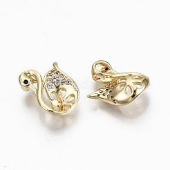 Messing Micro Pave klare Zirkonia Peg Bails Charms&nbsp;KK-R117-010-NF