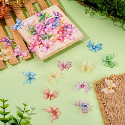 56 stücke 8 farben tuch schmetterling ornament zubehör&nbsp;DIY-TA0014-28