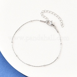 201 Edelstahl-Satellitenkettenarmbänder für Damen&nbsp;BJEW-G767-01D-P