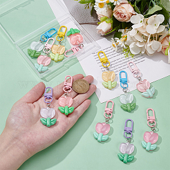 12 pz. 6 decorazioni pendenti in resina a forma di tulipano&nbsp;HJEW-UN0001-26