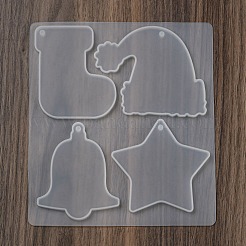 Moules en silicone pour pendentifs de la collection de Noël&nbsp;SIL-B074-04B