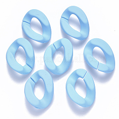 Anillos de unión acrílicos pintados con spray opaco&nbsp;OACR-S036-001B-I10