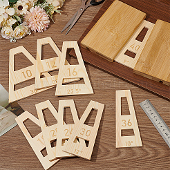 1 Satz trapezförmige&nbsp;WOOD-BC0003-14