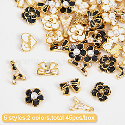 45 pz cabochon in lega smaltata&nbsp;MRMJ-OC0002-27G
