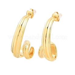 Pendientes de botón de acero inoxidable 304&nbsp;EJEW-A161-01G