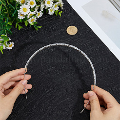 Haarbänder mit Mikropflaster und Zirkonia-Krone aus Messing für Mädchen und Frauen&nbsp;OHAR-WH20003-05