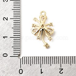 Pendenti in zirconi cubici trasparenti in micro pavè di ottone&nbsp;KK-B179-10G-02