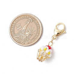 Decorazioni pendenti con perline di semi di vetro&nbsp;HJEW-MZ00188-05