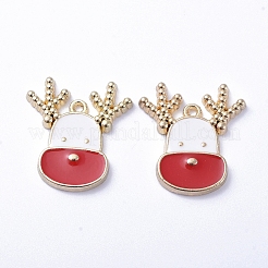 Plaqué or pendentifs en alliage d'émail&nbsp;ENAM-D040-E05-G