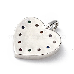 Cremagliera placcatura micro ottone spianare pendenti zirconi&nbsp;KK-C019-12P-01