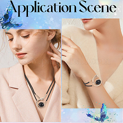 Nummer 6: Doppellagige Halsketten- und Armbandsets aus Legierung&nbsp;SJEW-CY0001-02