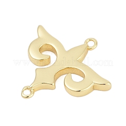 Messing Blumenverbinder Charms&nbsp;KK-G522-18G