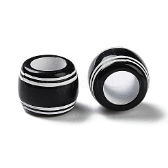 Perline europee acriliche opache stampate a spruzzo&nbsp;SACR-P031-32B-01