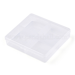 Rechteckige transparente Perlenbehälter aus Kunststoff&nbsp;CON-N013-02