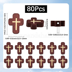 80 Stück Naturholzperlen&nbsp;WOOD-SC0002-16A