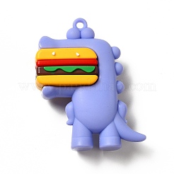 Dinosaurier mit PVC-Anhängern in Hamburgerform&nbsp;LS-KY-E012-03C