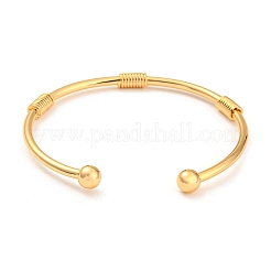 Bracelets manchette en laiton&nbsp;BJEW-P305-01G