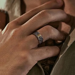 Offene Manschettenringe aus Messing für Männer&nbsp;WGD82A5-01