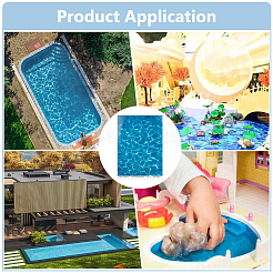 Ondulación de agua de papel recubierto pegatinas&nbsp;DIY-WH0399-40B