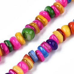 Fili di perle di conchiglia trochid naturale / trochus&nbsp;SHEL-S258-081