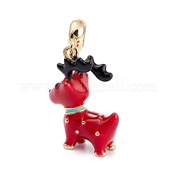 Messing emaille europäische baumeln charme&nbsp;KK-P201-37G