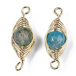 Connecteurs de liaison en agate naturelle&nbsp;G-S359-321C