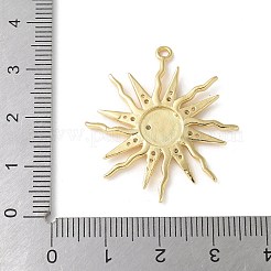 Micro ottone spianare cubic zirconia ciondolo&nbsp;X-KK-P280-34G