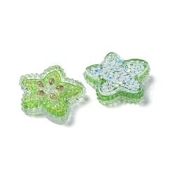 Cabochon decoden in resina epossidica trasparente con frutta&nbsp;CRES-I030-23D