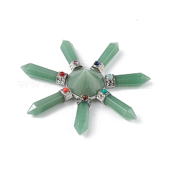 Chakra natürliche grüne Aventurin-Energieturmpyramide&nbsp;G-L524-08P-05