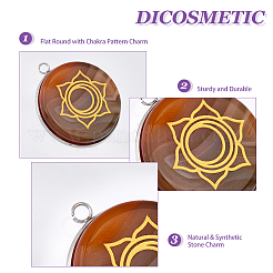 1 ensemble de 7 pendentifs en pierres naturelles et synthétiques mélangées&nbsp;FIND-DC0001-38