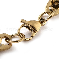 PVD-Vakuumbeschichtung 201 Edelstahl-Gliederkettenarmband&nbsp;BJEW-Z023-11G
