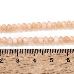 Gefärbte natürliche Malaysia Jade Rondelle Perlen&nbsp;G-E316-2x4mm-01