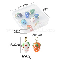 8 Stück handgefertigte Bunte Malerei-Anhänger&nbsp;LAMP-FS0001-52A