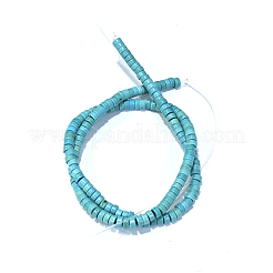 Filo di perline turchesi sintetici&nbsp;X-TURQ-G110-4x2mm-09