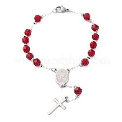 Pulseras de cadena de eslabones de acero inoxidable 304&nbsp;BJEW-A032-07P-02