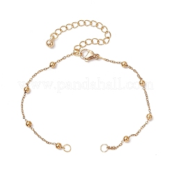 2 stücke 2 farben 304 edelstahl ball link kette armband machen&nbsp;AJEW-JB01305