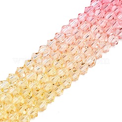 Colori sfumati da cuocere fili di perline di vetro&nbsp;X1-DGLA-A039-T6mm-A02