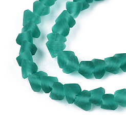 Perle di vetro trasparente satinato&nbsp;X1-GLAA-N016-4mm-04