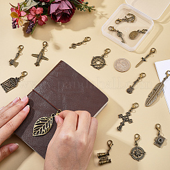 Décorations de pendentif en alliage 16pcs&nbsp;HJEW-CP00083