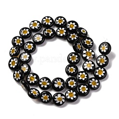 Chapelets de perles vernissées de millefiori manuelles&nbsp;LAMP-G164-04J