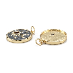 Pendentifs avec zircon cubiques à micro-pavés en laiton&nbsp;ZIRC-A020-06G