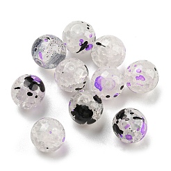 Perles en verre craquelé transparentes&nbsp;GLAA-D012-02E