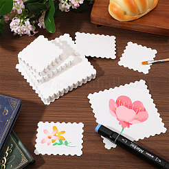 100 Stück 3 Stile Blanko-Aquarellpapier Blanko-Stempel&nbsp;DIY-GL0006-35
